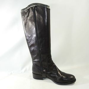 Via Spiga Size 8 M Black High Boots Women C3B E9